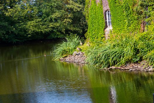 Panorama of a historic castle in Germany