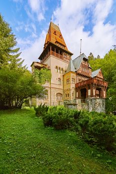 House near the Pelesh Castle in Sinaia, Romania