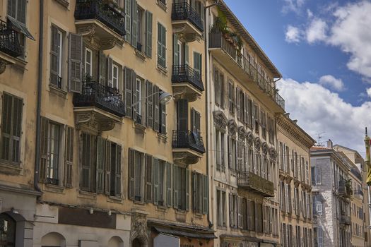 A small detail of a street in the famous city of Nice in France.