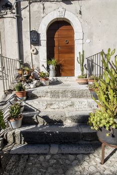The little town of OPi in Abruzzo national park, Italy 