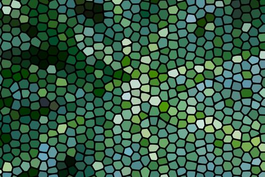 The Abstract colorful honeycomb honey seamless pattern hexagon mosaic background from bright green leaves