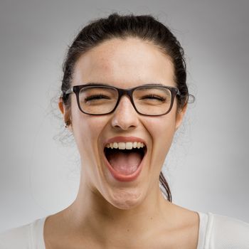 Cute portrait of a happy woman 