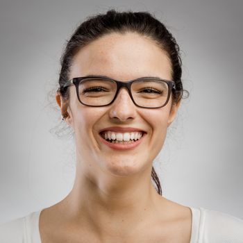 Cute portrait of a happy woman 