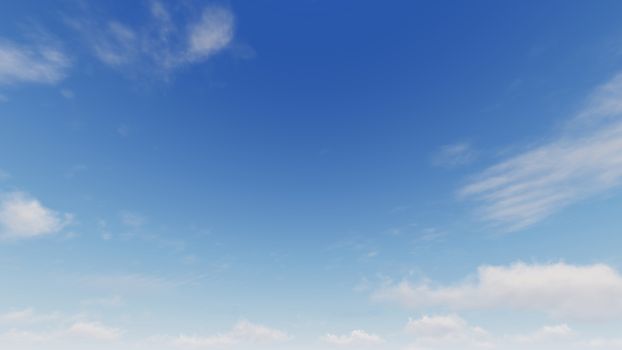 Cloudy blue sky abstract background, blue sky background with tiny clouds, 3d rendering

