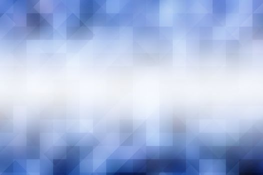 Blue mosaic background with a white spare space in the center for a text
