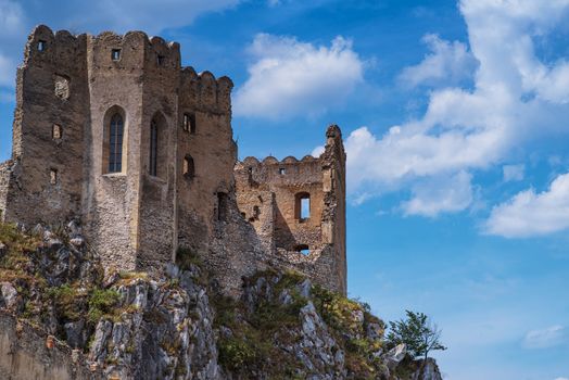 Backov Castle, village Beckov near Nove Mesto nad Vahom, Slovakia