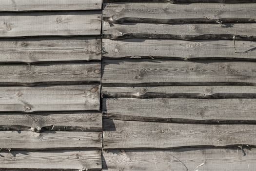 Old gray wood plank background. Wall floor or fence exterior design. Natural wooden material backdrop