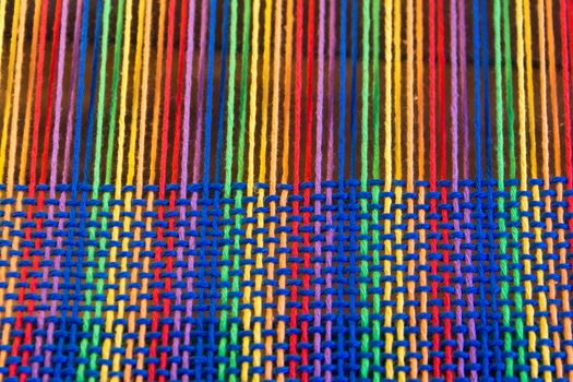 Comb loom with rainbow colors and diversity flag