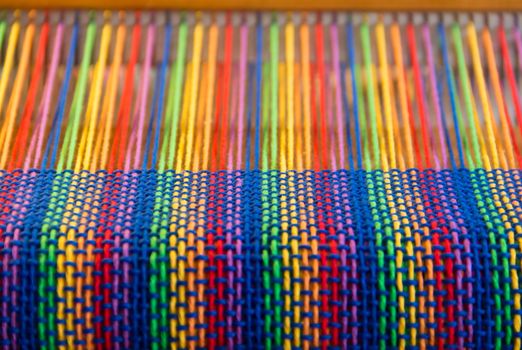 Comb loom with rainbow colors and diversity flag