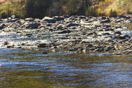 concept of peace and calm in the landscape with stones and water