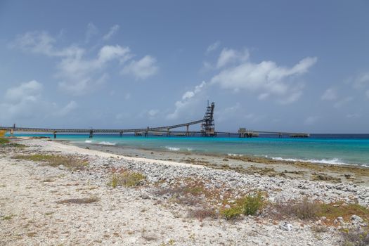 caribbean salt lake mining work Bonaire island Netherlandes Antilles