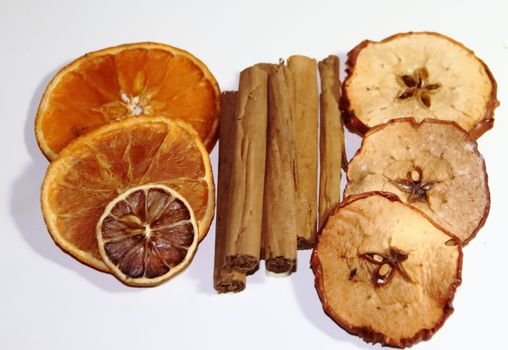 healthy ingredients for drinks and meals apples cinnamon orange anise ginger