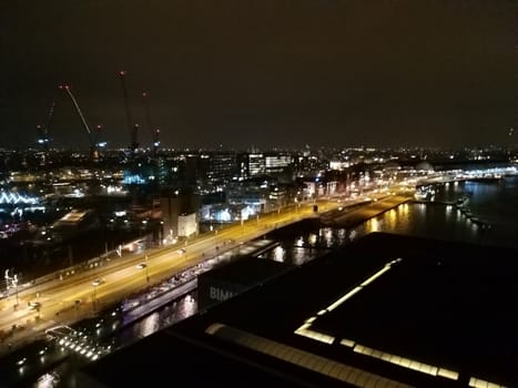 a night scene in London city