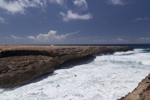 sea beach coast tropical Bonaire island Caribbean sea