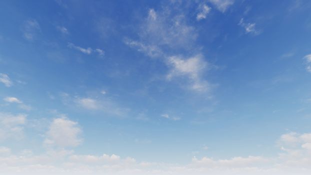 Cloudy blue sky abstract background, blue sky background with tiny clouds, 3d rendering

