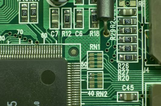 contacts and electronic circuits printed with various components and microprocessors: excellent texture for graphic projects.
