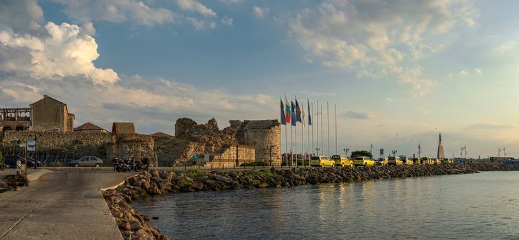 Nessebar, Bulgaria – 07.09.2019. Embankment of Nesebar, Bulgaria, on a sunny summer day