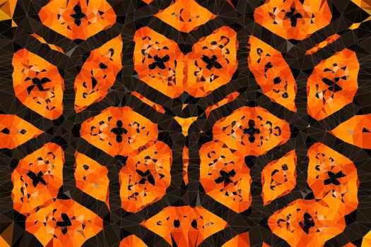The abstract background Kaleidoscope with beautiful color symmetrical floral ornament