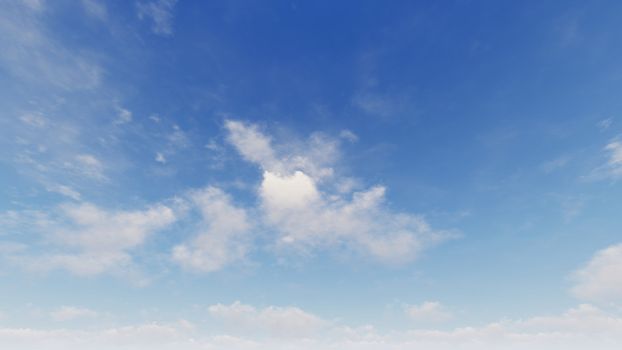 Cloudy blue sky abstract background, blue sky background with tiny clouds, 3d rendering

