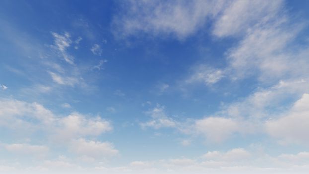 Cloudy blue sky abstract background, blue sky background with tiny clouds, 3d rendering

