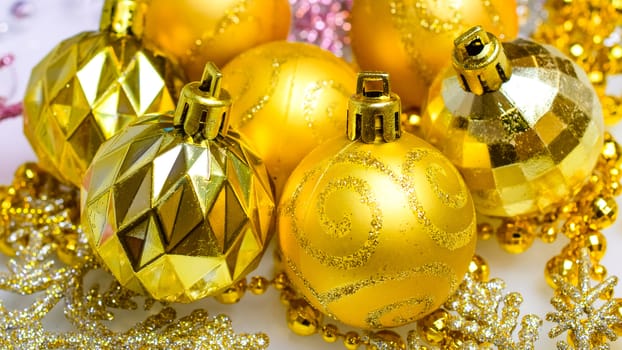 bright colored balls-decoration for Christmas tree