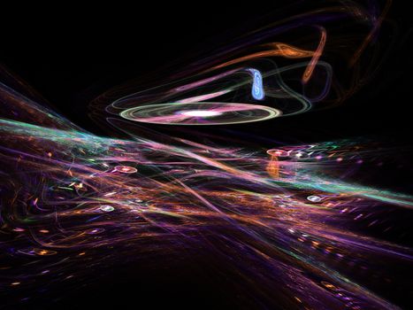 Multicolored bright plasma rays in sky, computer generated abstract background.
Abstract energy background