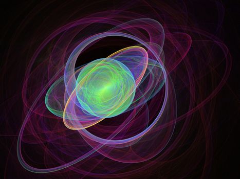 Colorful fractal plasma sphere, strings of chaotic plasma energy. 
smoke, energy ball discharge, scientific plasma study. digital flames, 
artistic design, science fiction, Abstract illustration. 
This image was created using fractal generating and graphic manipulation software.