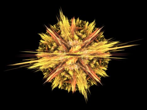 Abstract Star Fractal. Fractal artwork for creative design. 