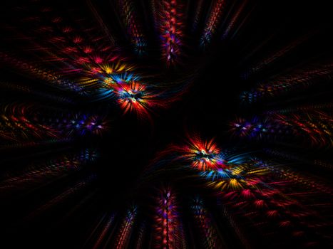 Abstract Fractal Pattern. Colorful abstract fractal illustration