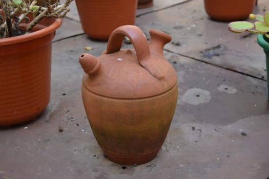 Bottle of mud to drink water