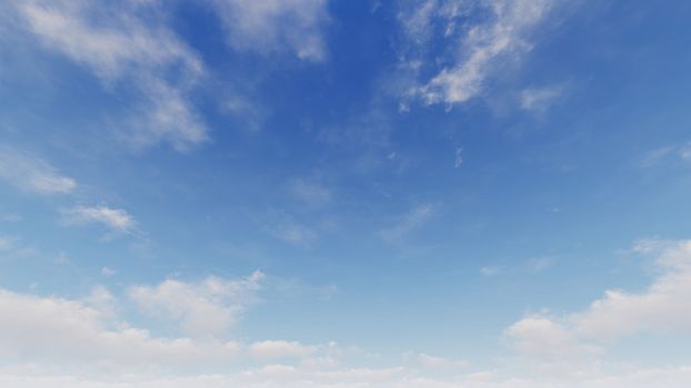 Cloudy blue sky abstract background, blue sky background with tiny clouds, 3d rendering

