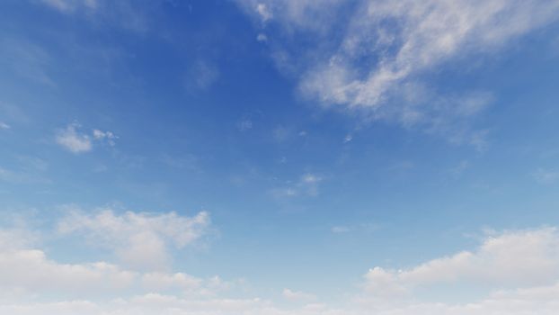 Cloudy blue sky abstract background, blue sky background with tiny clouds, 3d rendering

