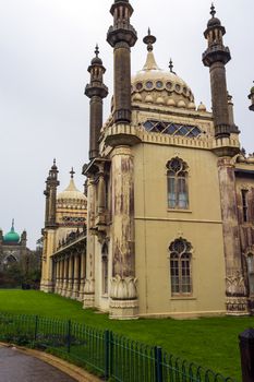 Historic Royal pavillion in Brighton, England. The Royal Pavilion, also known as the Brighton Pavilion, is a former royal residence located in Brighton, England.