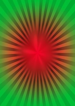 Abstract star burst trendy retro background. 3D illustration.