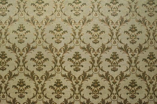 Victorian style vintage pattern on wall. Ornamental background wallpaper. Pastel tones.