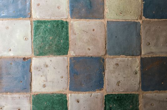 Old ceramic mosaics background