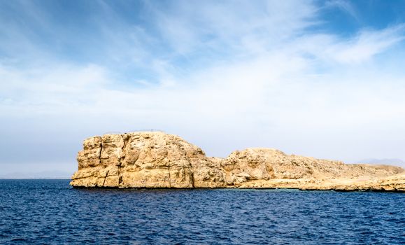 Egypt Sharm El Sheikh South Sinai red sea view of the rocky coast