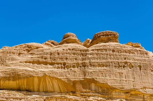 high mountains against the blue sky in Egypt Dahab