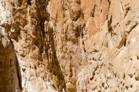 high rocky mountains in the desert in Egypt Dahab South Sinai