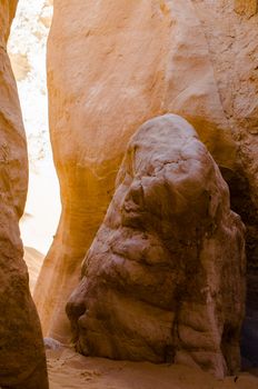 high rocky mountains in the desert in Egypt Dahab South Sinai