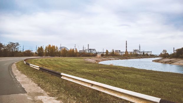 Chernobyl nuclear power plant after the accident