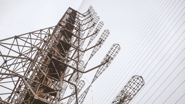 military secret object antenna radar Doug in Chernobyl in Ukraine