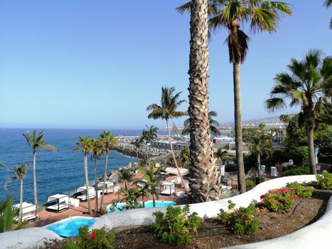 Las Americas city, Atlantic Ocean coast, Tenerife, Canary island Spain