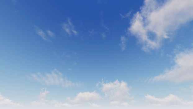 Cloudy blue sky abstract background, blue sky background with tiny clouds, 3d rendering

