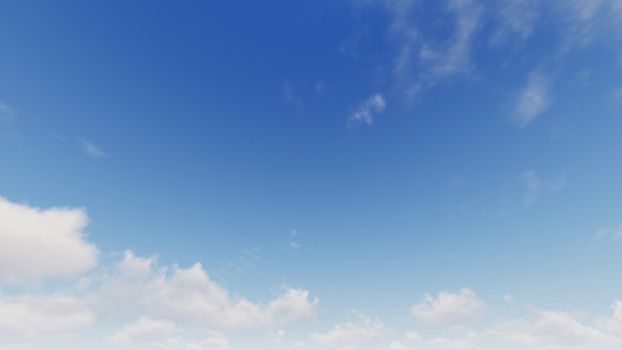 Cloudy blue sky abstract background, blue sky background with tiny clouds, 3d rendering

