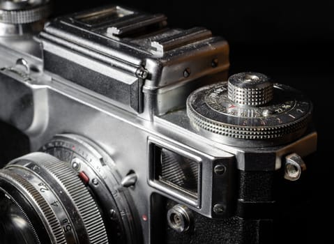 vintage camera closeup