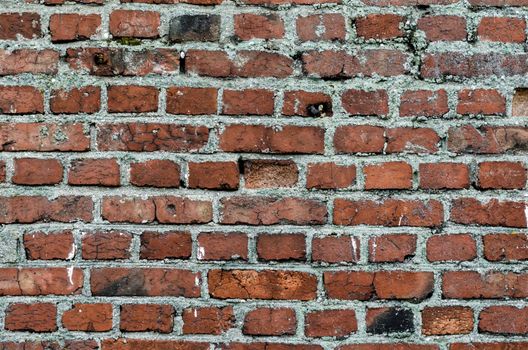 texture of an old orange brick wall