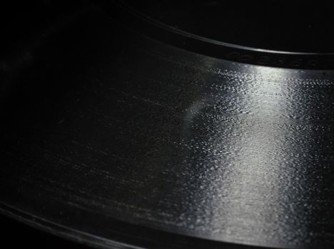 texture of a vinyl record for a gramophone close-up