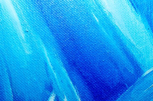 texture blue oil paint on canvas macro closeup