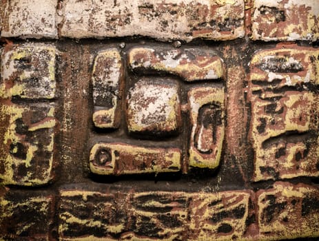 texture of old antique wall with pattern